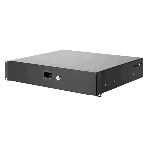 2 HE Rackschublade Aluminium