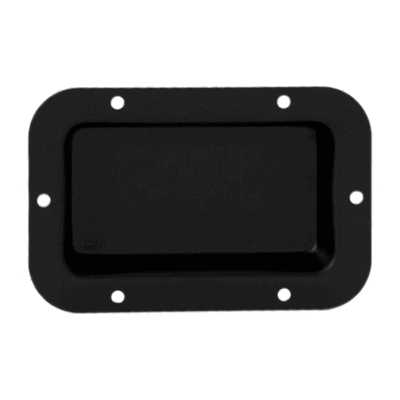 Einbau Schale schwarz pulver beschichtet